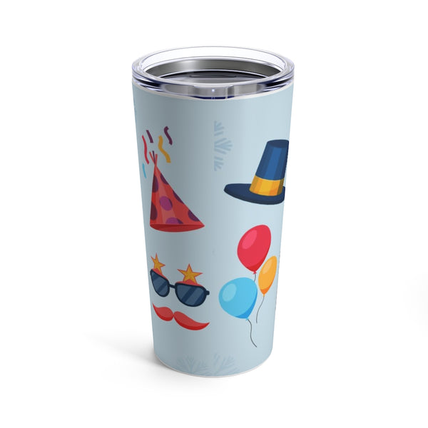 Vacuum Insulated Stainless Steel Tumbler - Leak Proof Water Bottle With Slide Closed Lid And Printed With Cute Christmas Ornament 20oz