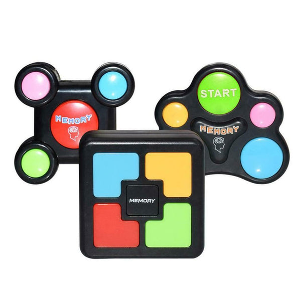 Children Puzzle Memory Game Console LED Light Sound Interactive Toy