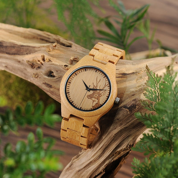 BOBO BIRD Original Bamboo Wood Men's Watches