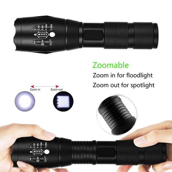 Waterproof Portable LED Flashlight