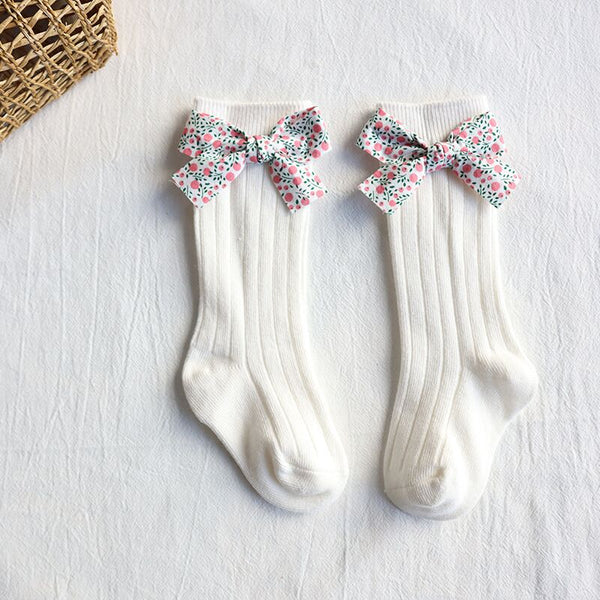 Newborn Baby Girls Boys Socks Princess Bow Stockings