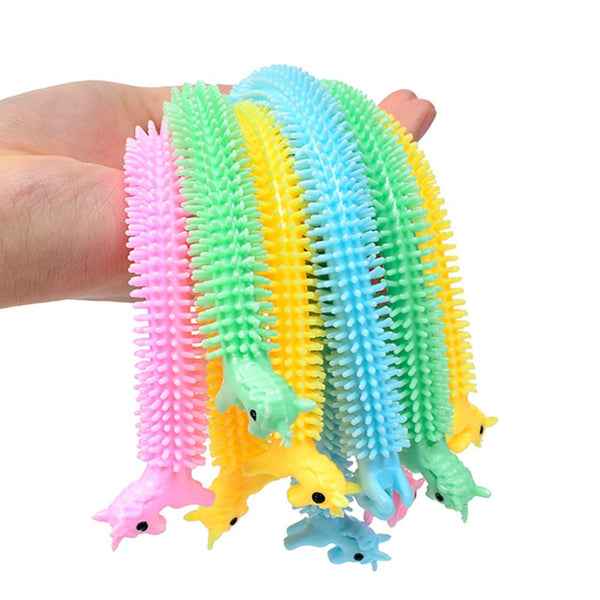 3pcs Worm Noodle Stretch String TPR Rope Anti Stress Toys