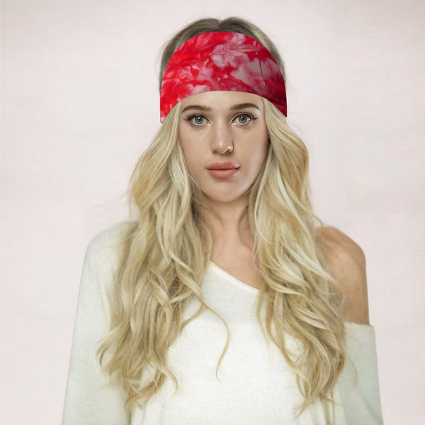 Tie Dye Boho Wide Cotton Stretch Women  Fashion Hair Accessories Turban Headwear Bandage