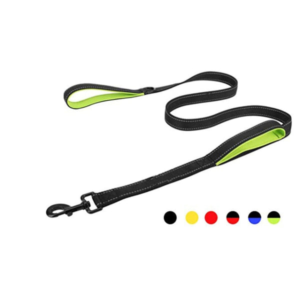 Dog Leashes Outdoor Travel Dog Training Chain Rope Heavy Duty Double Handle