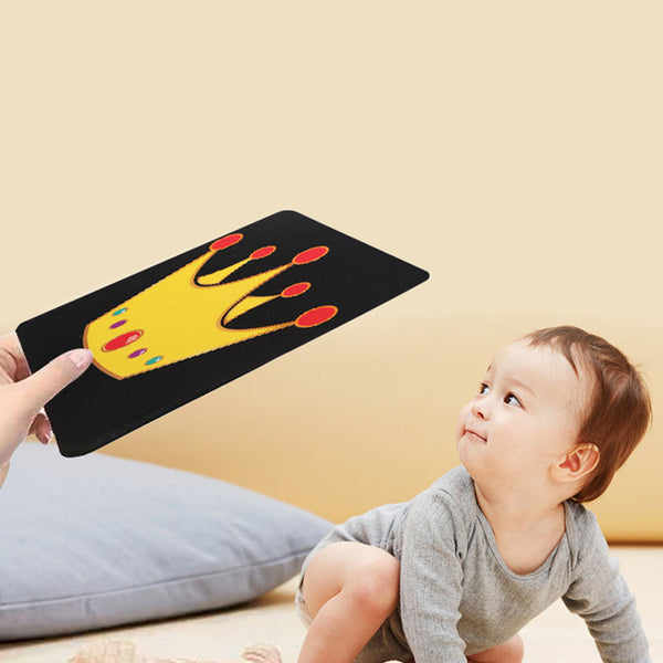 Montessori Baby Visual Stimulation Card Toys Black White Flash Cards