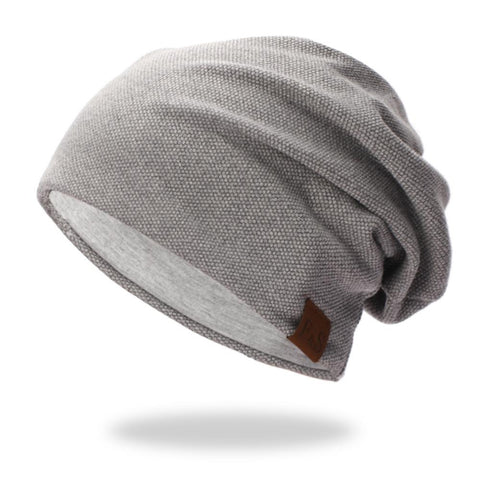 Beanies Cap Casual Lightweight Thermal Elastic Knitted Cotton Spring Autumn Sports Headwear