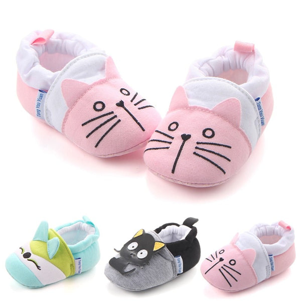 Baby Shoes Newborn Adorable Infant Slippers Toddler Boy Girl Cute Cartoon Crib Shoes