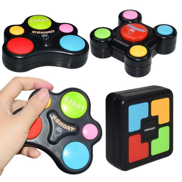 Children Puzzle Memory Game Console LED Light Sound Interactive Toy