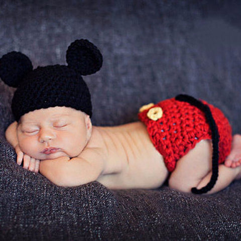 Newborn Photography Props Cap Crochet Knit Costume Outfit