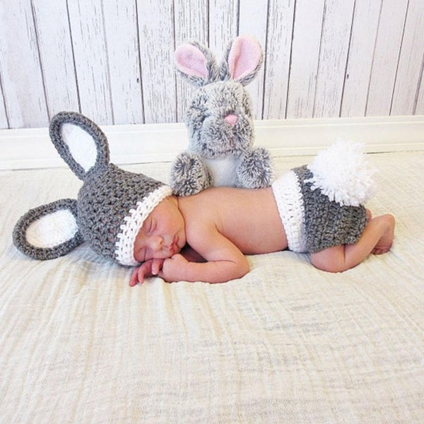 Newborn Photography Props Cap Crochet Knit Costume Outfit