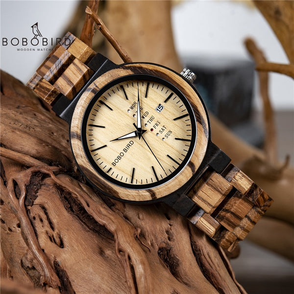 BOBO BIRD Men's Wood Wrist Watch