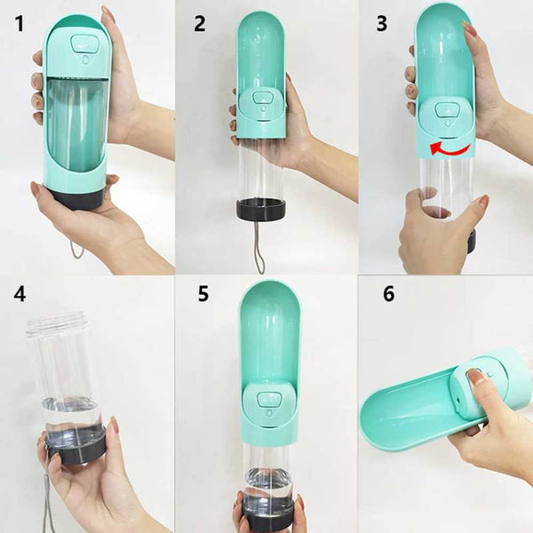 Portable Pet Water Bottle 300ml Drinking Dispenser