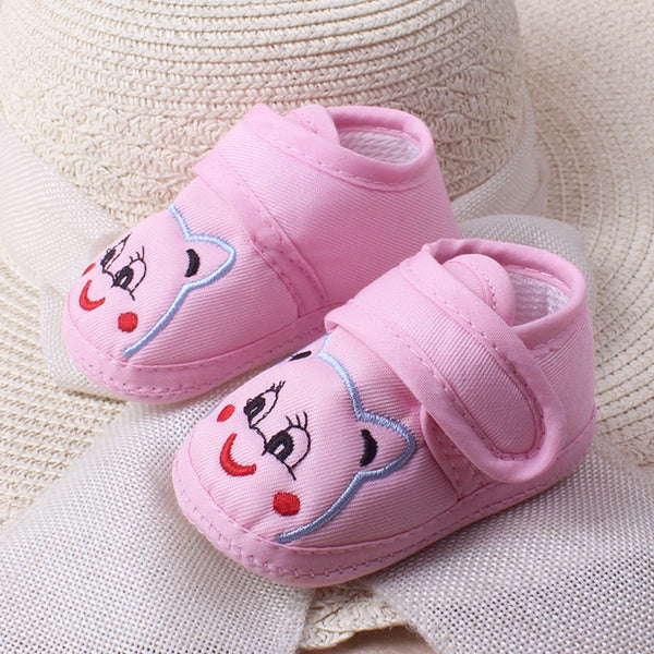 Infant Baby Girl Boy Shoes Cartoon Anti-Slip Soft Sole Hook First Walkers
