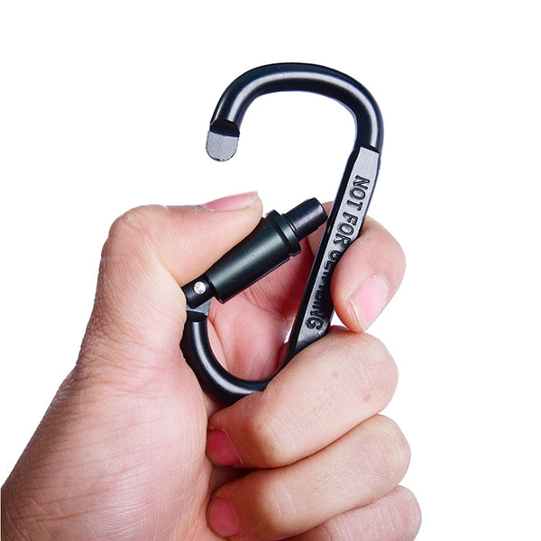 D-ring Snap Buckle Carabiner Keychain Camp EDC Tools