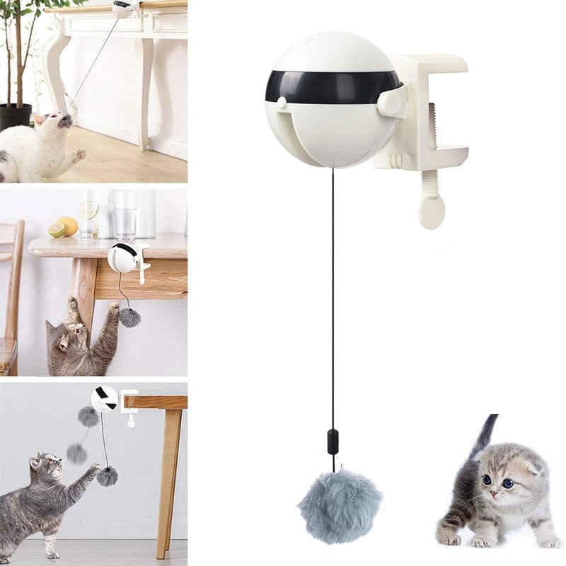 Electric Automatic Lifting Cat Ball Toy Interactive Puzzle Smart Pet Cat Ball Teaser Toys