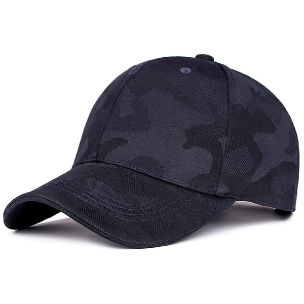 New Fashion Adjustable Baseball Cap Unisex  Camouflage Camo Black Cap Casquette Hat