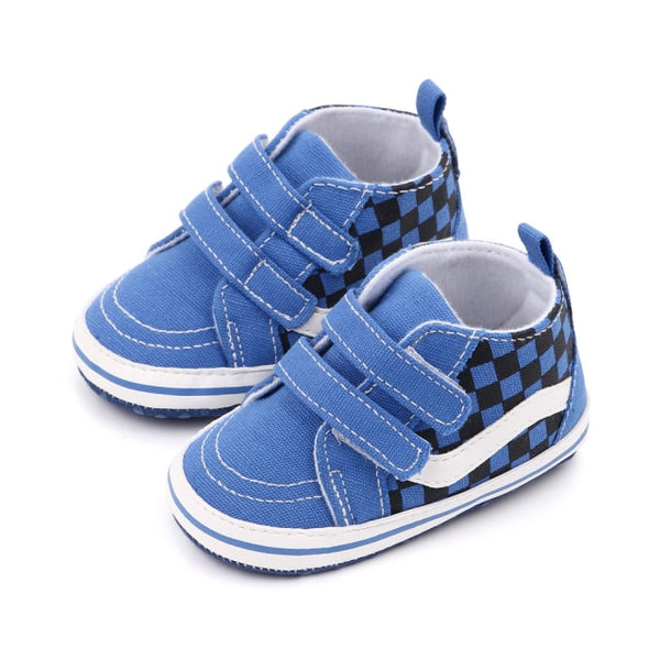 Newborn Baby Boys Shoes Pre-Walker Soft Sole Pram Shoes Baby Shoes Spring/Autumn Canvas Sneakershoes