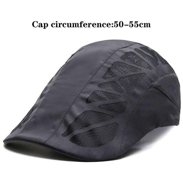 Casual Beret Hat Flat Cap Gatsby Hat Adjustable Breathable Boina Mesh Fashion Caps