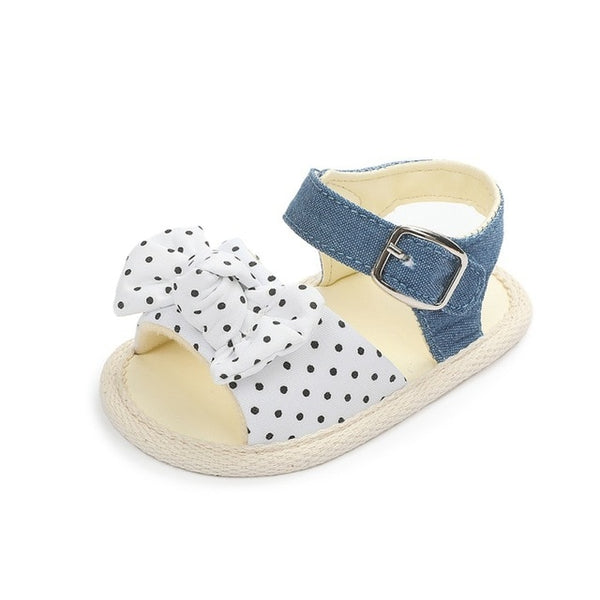 Newborn Kid Baby Girl Bowknot Sandals Summer Casual Crib Baby Shoes First Prewalker Baby Sandals