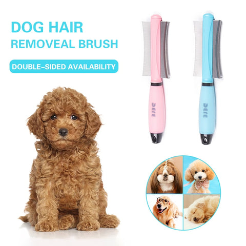 Pet Brush Double Sided Arc-shaped Stainless Steel Pets Hair Removal Comb For Dogs Cats