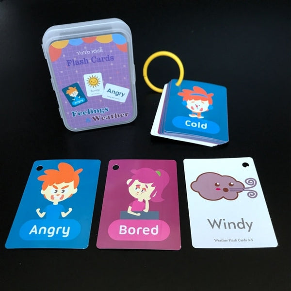 Montessori English Learning Cards Toy Animal Flash Card Pocket Cards Learning Educational Toys English Word Picture Match Game