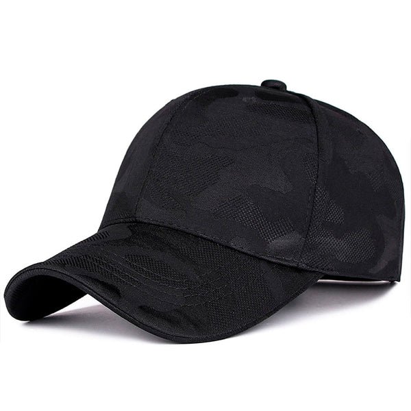 New Fashion Adjustable Baseball Cap Unisex  Camouflage Camo Black Cap Casquette Hat