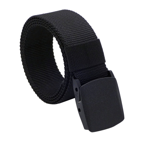 Men's canvas belt casual fashion tactical belt alloy automatic buckle youth students belt