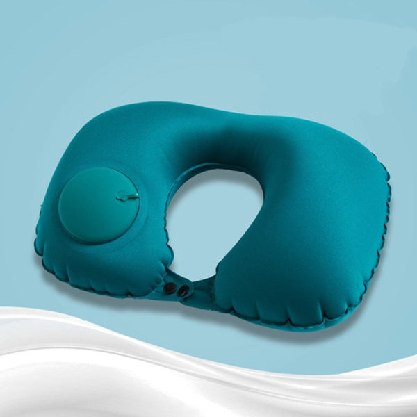U-Shape Travel Pillow For Airplane Inflatable Neck Pillow Travel Accessories