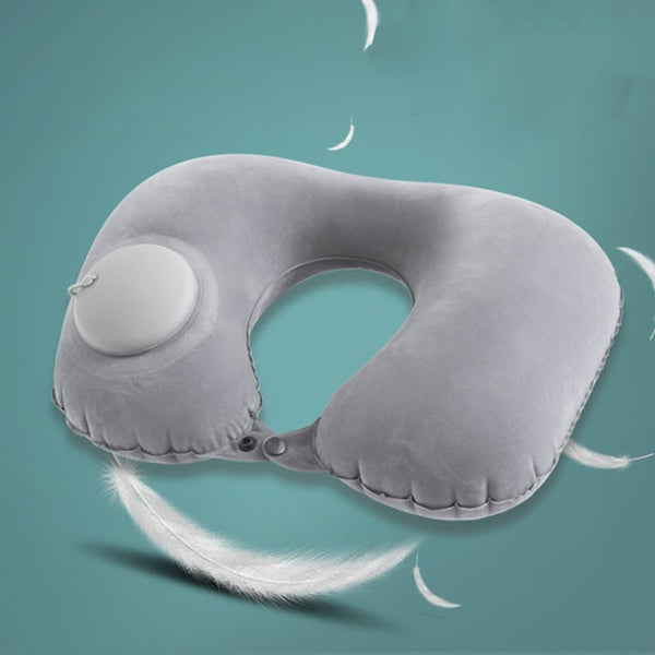 U-Shape Travel Pillow For Airplane Inflatable Neck Pillow Travel Accessories
