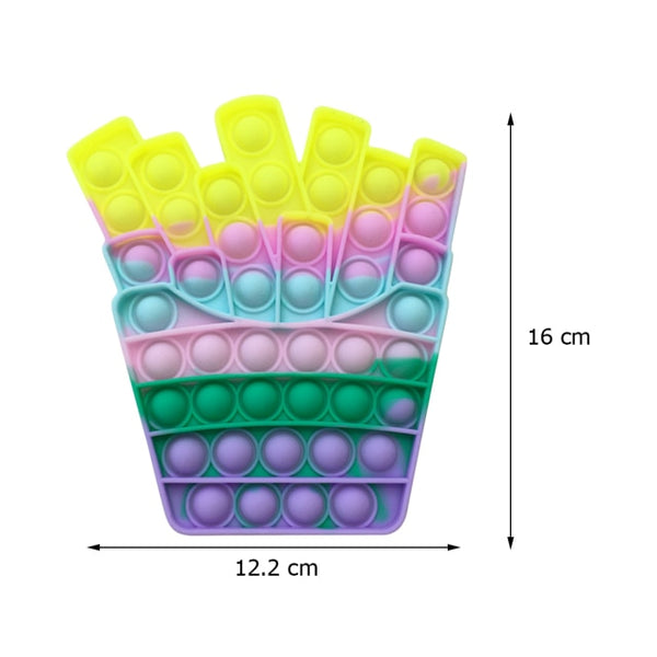 Rainbow Bubble Sensory Fidget Toy for Autisim Educational Autism Anti-stress Game Stress Relief