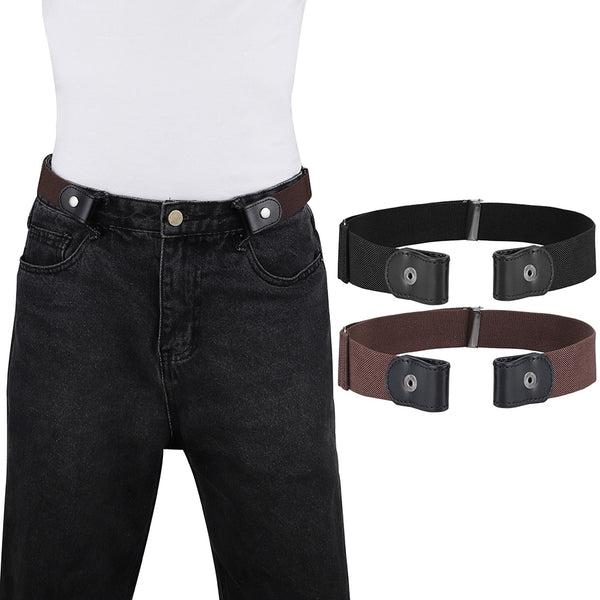 Easy Belt Without Buckle free Belts For Women Female waist Elastic stretch Jeans hidden Invisible