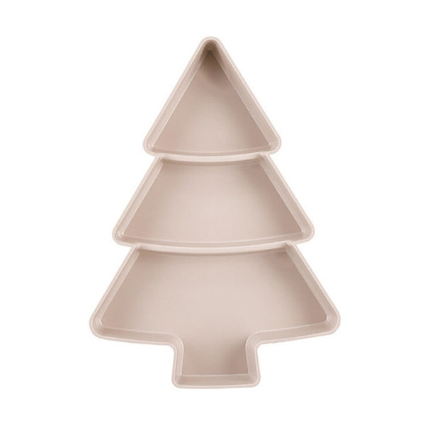 Creative Tableware Christmas Tree Shape Candy Snacks Nuts Seeds Dry Fruits Plastic Plates s
